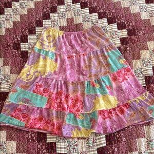 Plush skirt for girls, size 12